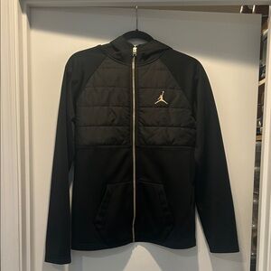 Jordan Black Jacket with Gold Emblem